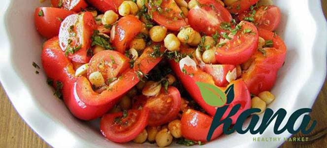 Жаренный перец Жаренный красный перец с нутом