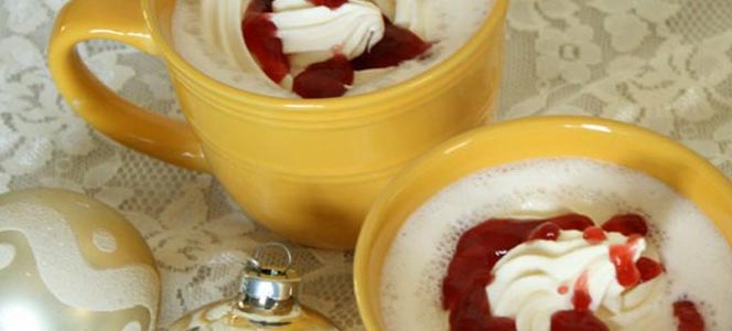 Белый горячий шоколад Белый горячий шоколад с сиропом