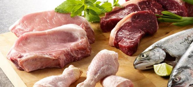 Продукты рыба и мясо