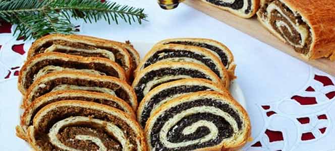 Рулет с орехами и маком Десерт наших бабушек – рулет с орехами и маком